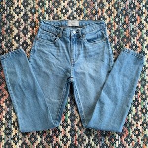 Everlane Size 26 Light Wash Skinny High Rise Jeans